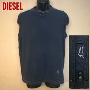 Diesel Men's Sleeveless Black Shirt